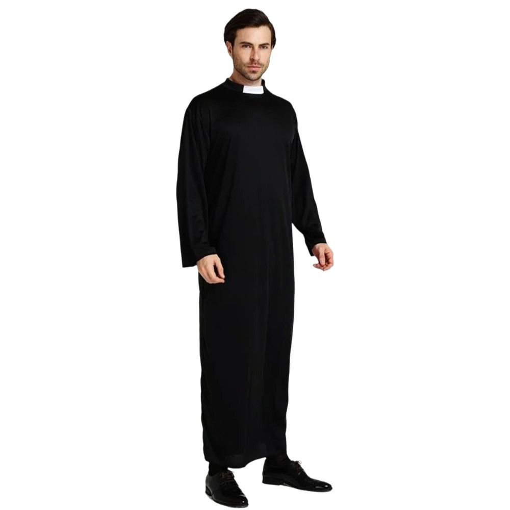 Black Father's Clothing Adult Size Cosplay Costume Gothic Style Nun Costume Cosplay Events