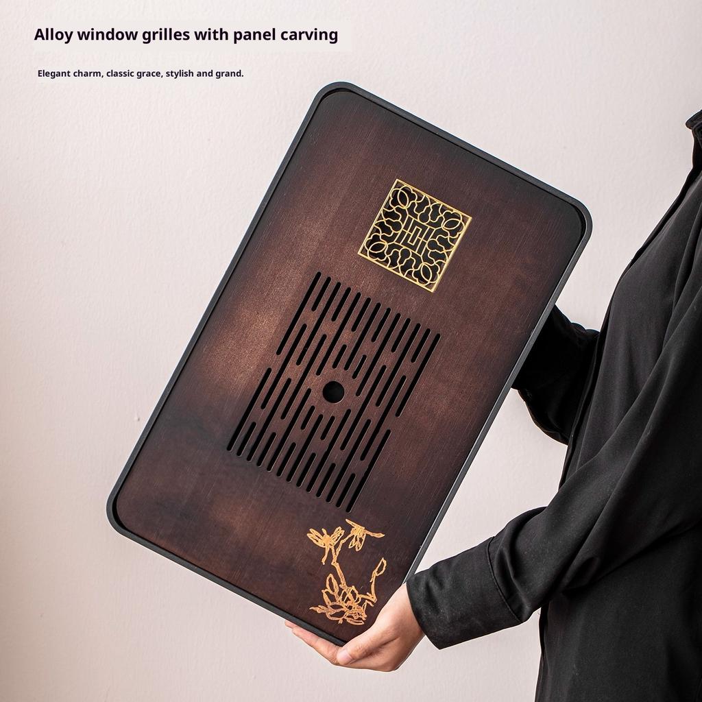 Gianxi Tea Tray 2025 New Home Small Water Storage Tea Table Tea  Tray Bamboo Tea Sea Light Luxury Dry Brewing Table Tea Tray