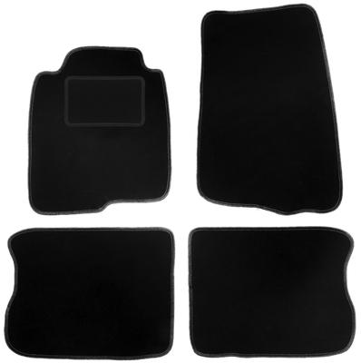 Black Velour Floor Mats For: Volvo 240 / 260 Station Wagon, Sedan (1974-1993)
