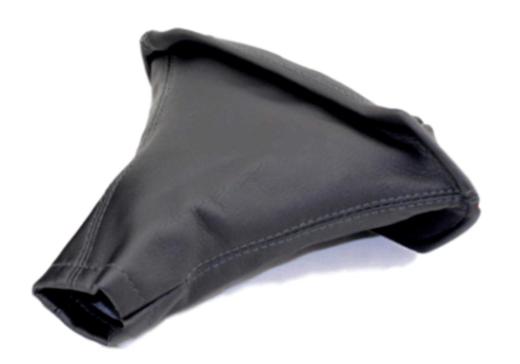 Donally Leather Shift Boots Side Brake Cover, Black, General Purpose (For Handbrake)