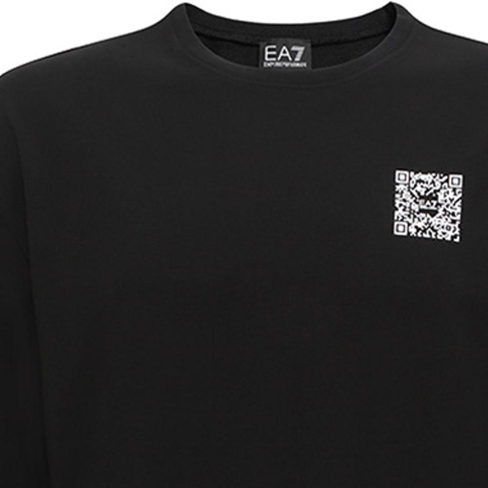 EMPORIO ARMANI EA7 SS23 Sweatshirt Men's Black 3RUM14-PJNWZ-1200