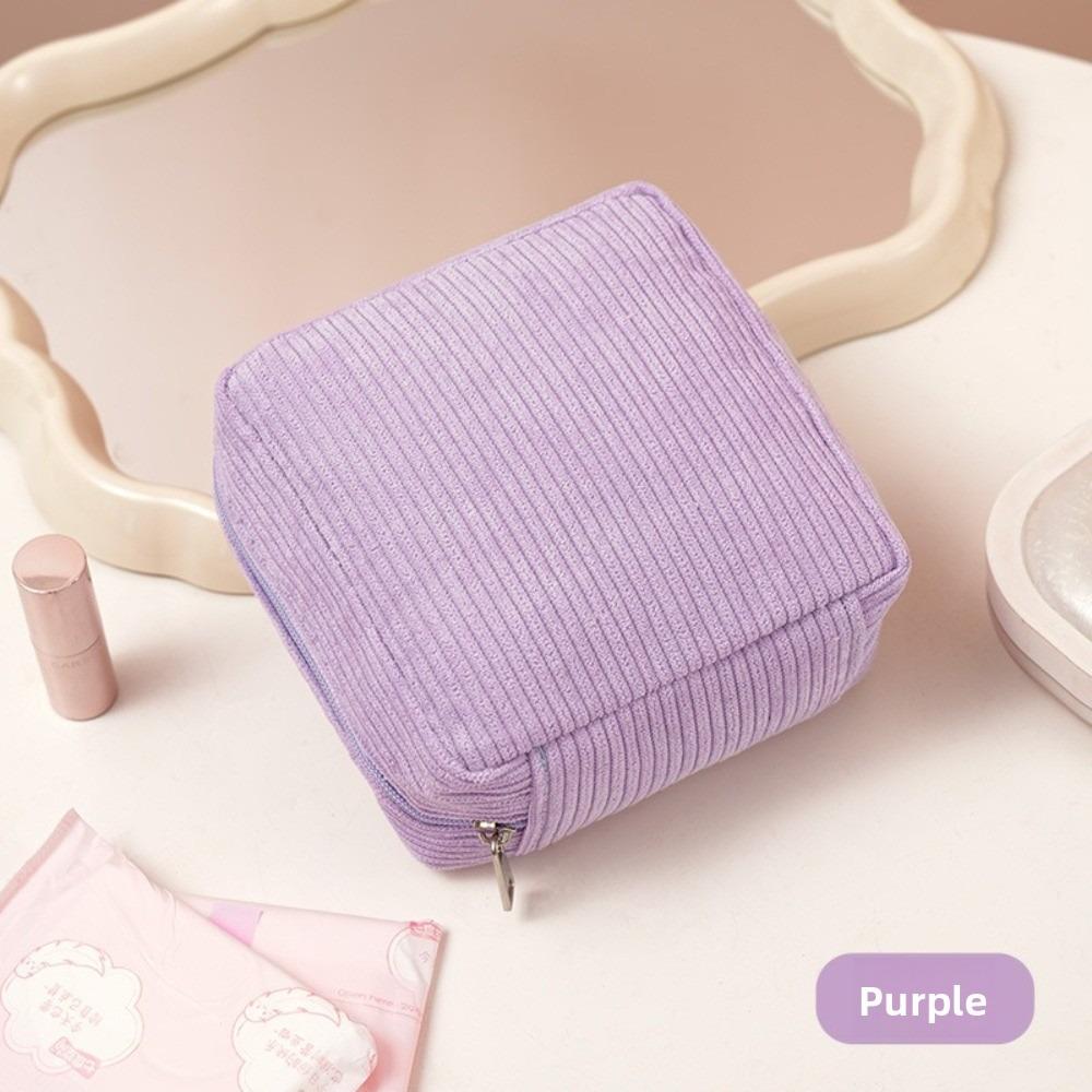 New Large Capacity Sanitary Pads Bag Multipurpose Storage Bag Cosmetic Bag Cosmetics Lipstick Mini Data Cables Organizer Travel