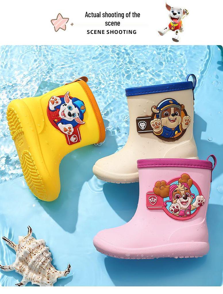 Paw Patrol Kinder Anti-Rutsch Wasserdichte Gummistiefel für Jungen & Mädchen