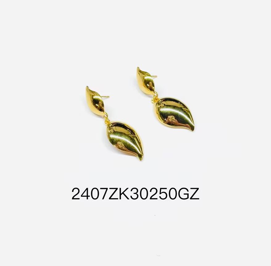 18K Gold Stainless Steel Flower Shell Beach Earrings