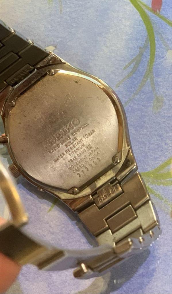 [USED] Seiko 7B42-0ANO Radio-Controlled Solar/Titanium