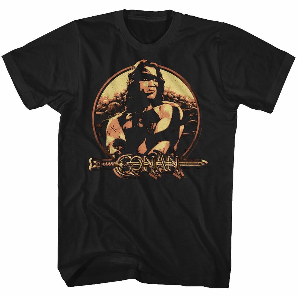 Conan The Barbarian Movie Sheild Arnold Schwarzenegger Men s T-Shirt Unisex T-Shirt XXXL
