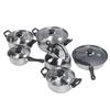 Kitchen Cookware Set Stainless Steel Pots Pans Set Includes Saucepan Stock Pot Non Stick Frying Pan