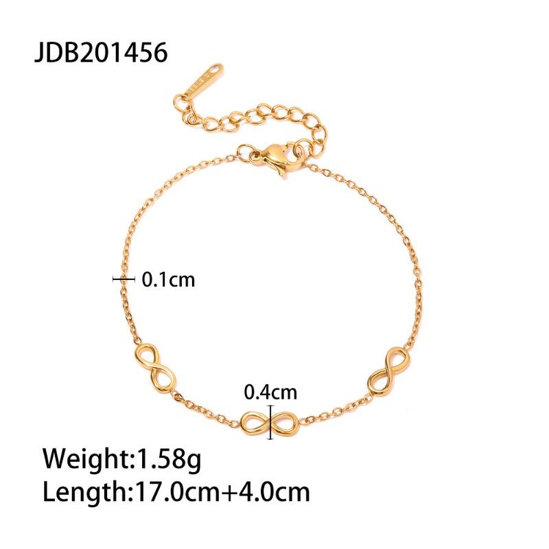 

Stainless Steel Zirconia Pearl Bracelet - High-end, Niche Metal Chain, Titanium Steel Accessory JDB201456