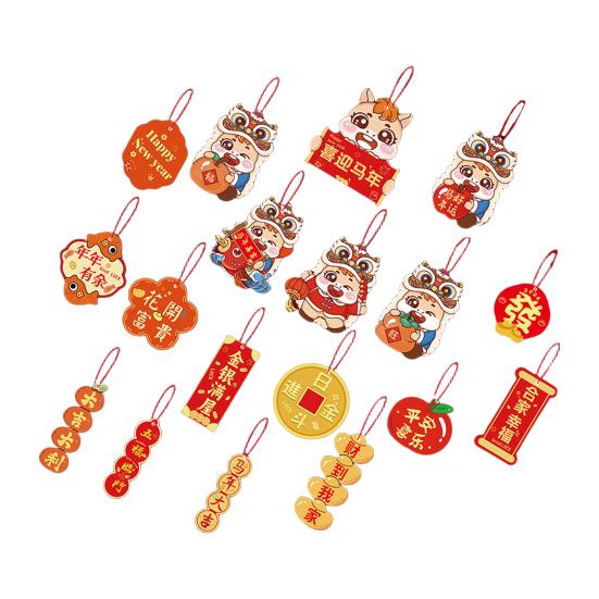 1 Set Hanging Ornament Chinese Red Pendants Traditional Chinese Patterns Good Luck Decoration Spring Festival Christmas Ornament