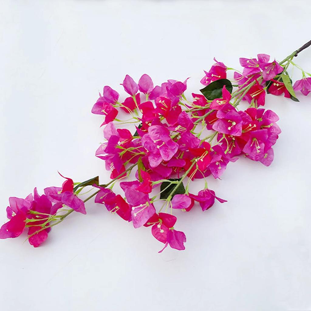 Artificial Bougainvillea Branches 5pcs Simulated Triangular Plum High Branches Encryption Wedding Arch Decoration Flower 117cm