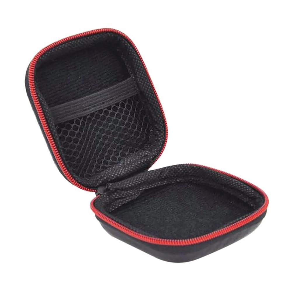 Portable Headphone Bag Mini Zipper Square Hard Storage Box Headset Case For SD TF Cards Aseismic Moisture Proof Earphone Bag