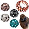 Leopard Print Bird's Nest Hair Styler: Versatile Hair Claw & Ponytail Tie