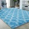 Tie Dye Rug Fluffy Plush Ripple Geometric Area Water Shaggy Tie-Dye Super Soft Modern Non-slip