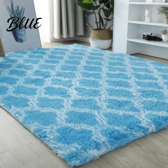 Tie Dye Rug Fluffy Plush Ripple Geometric Area Water Shaggy Tie-Dye Super Soft Modern Non-slip