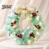 Handmade Christmas Figurine Table Decor Snowman Reindeer Kit Santa DIY Lighted Wreath Tree Decor Xmas