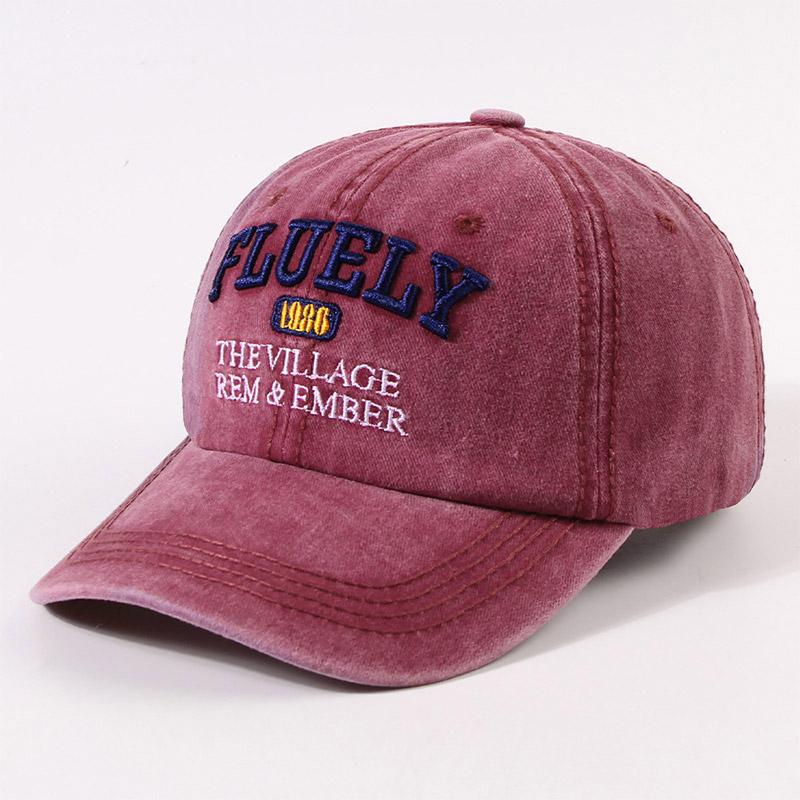 

Ricygvm Embroidery Letter Baseball Hat For Women Sunshade Visors Fashion Retro Duck Tongue Cap Unisex Solid Cotton Peaked Hats Adjustable