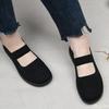 Fashion Mesh Shallow Mouth Anti Slip Women's Round Toe Flat Shoes Solid Color Knitted Casual Fashionable Breathable Flat Shoes