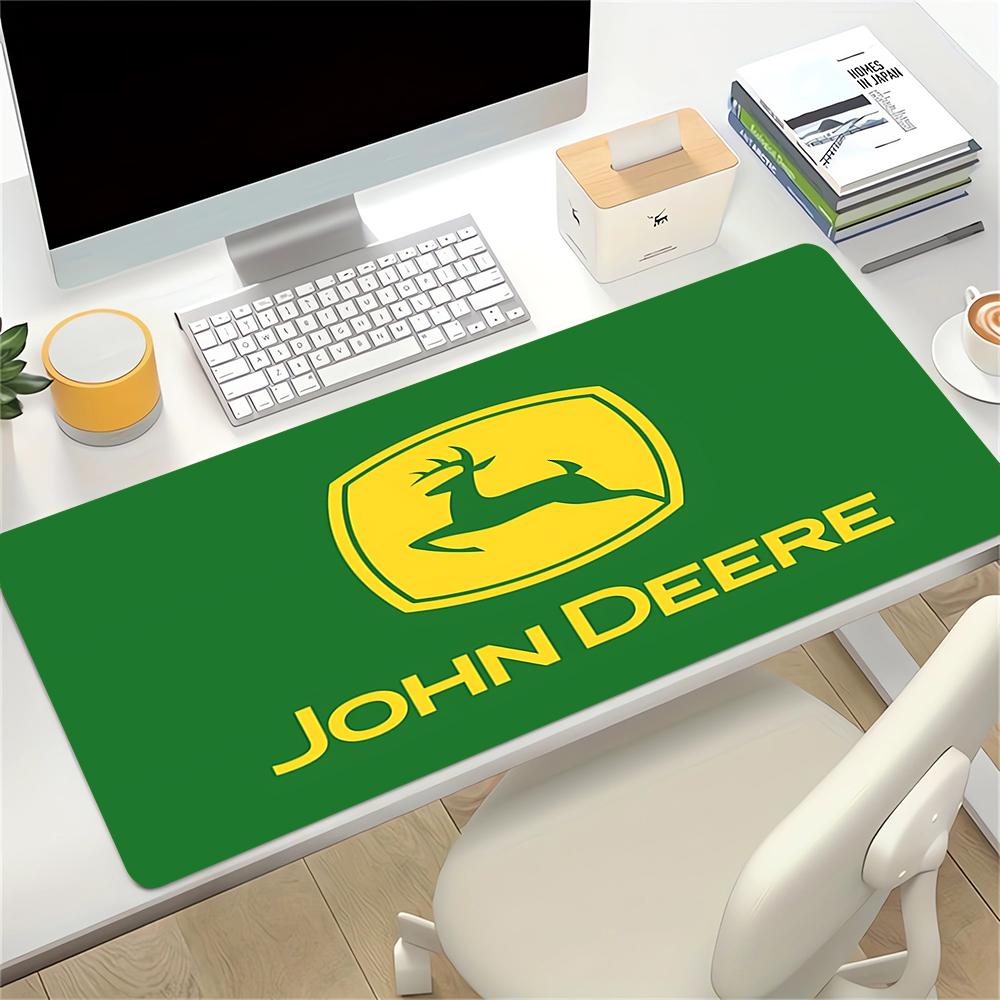 John Deere Logo Large Gaming Mouse Pad Nonslip Rubber Base Waterproof Desk Mat For Office Pc Laptop