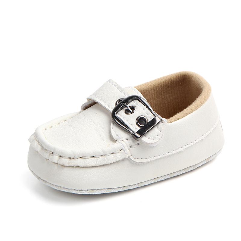 2024 New Baby Shoes PU Leather Boy Girl Shoes Casual Classical Non-slip Soft-sole Infant Toddler First Walkers Baptism Shoes