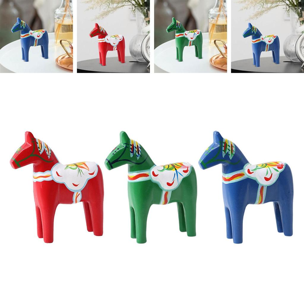 Dalhäst Prydnad Födelsedagspresent Handmålad Heminredning Hantverk Juldekoration Konstnärligt Hantverk Dalahäst Figur