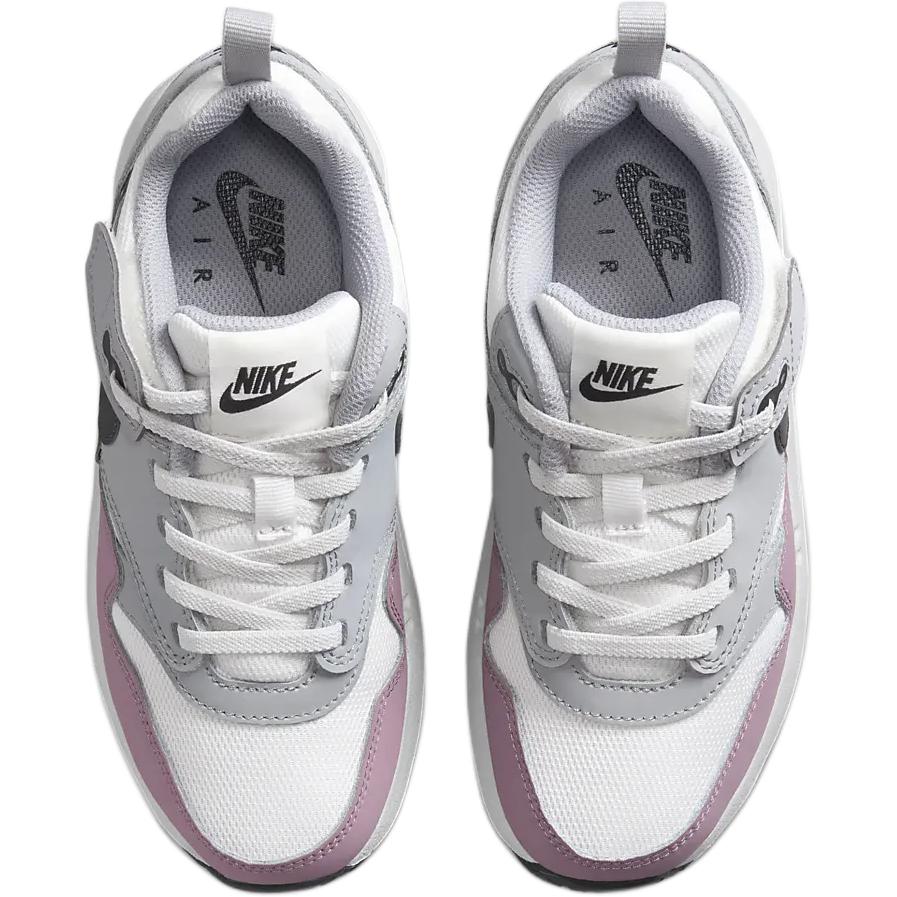 Nike Air Max 1 EasyOn PS Summit White Pink Παιδικά Αθλητικά Παπούτσια Wolf-Grey Dark-Smoke-Grey DZ3308-115