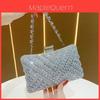 Elegante Borsa da Sera a Pochette con Decorazioni di Strass per Eventi Formali