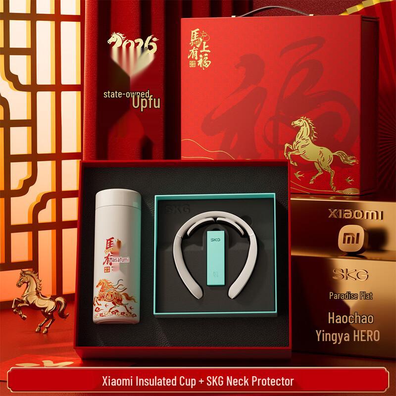 Ailanhui Jia A1 Premium Thermos & Neck Massager Gift Set