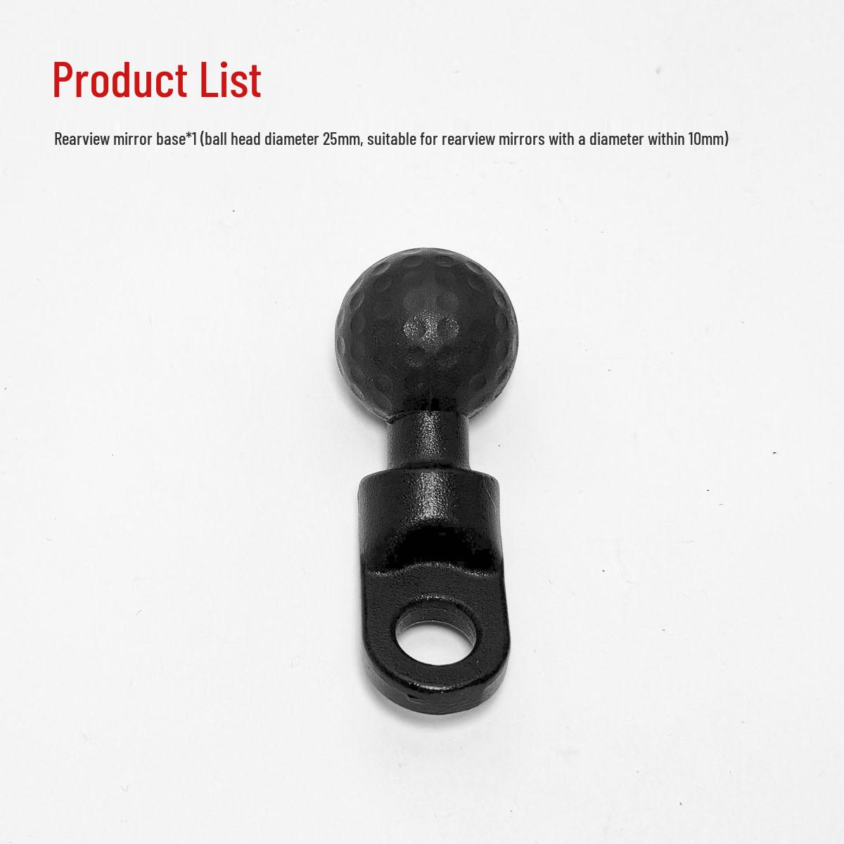 

25mm Ball Head Base Heavy Duty Clamp for Motorcycle Phone Holder and Sports Camera