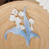 Zarte Orchideen-Stickaufkleber DIY-Dekoration Stoffstickerei Blumenflicken Bastelbedarf Kleiderdekoration