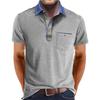 Mens Summer Short Sleeve Polo Shirt Casual Top