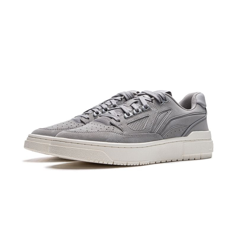 Li Ning Badfive Slip Resistant Abrasion Resistant Low top Skateboard Shoes Men's Gray ABCU025-2