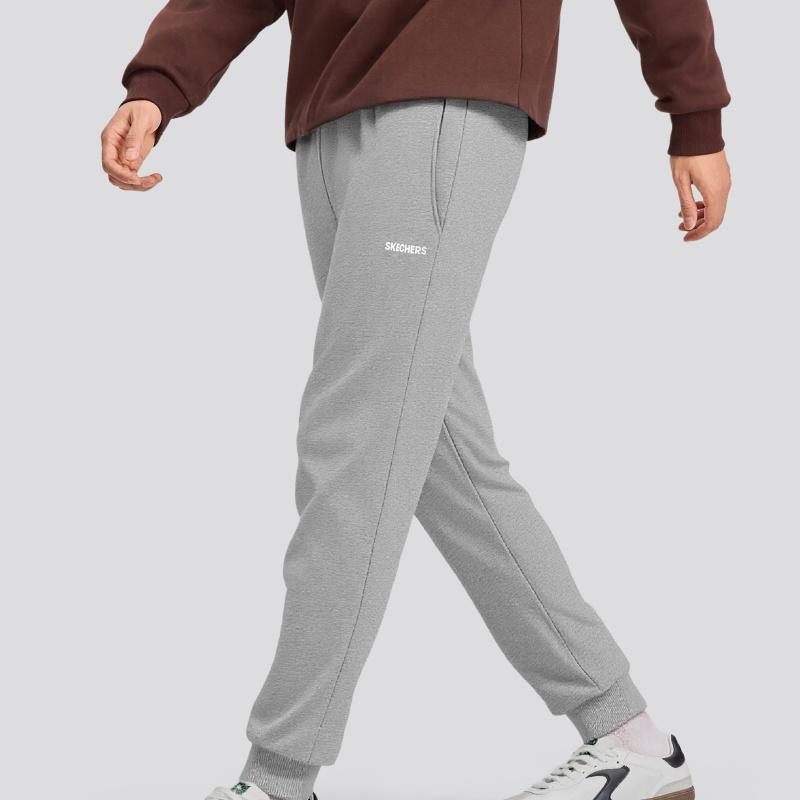 Skechers Breathable Elastic Waist Mid-Rise Knitted Sports Pants Men Bottoms L425M081-004F