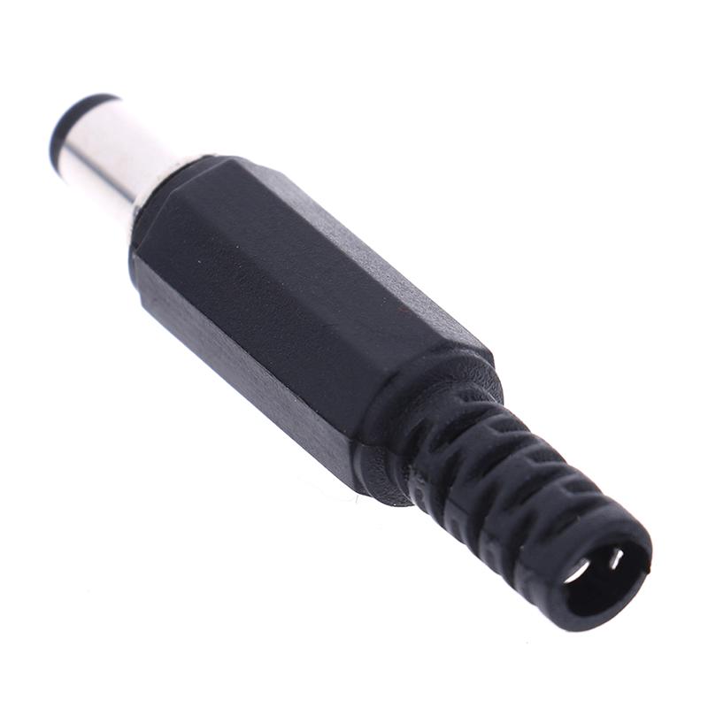 5Pcs 5.5X2.1Mm Male Dc In-Line Plug Socket Jack Connector Adapter
