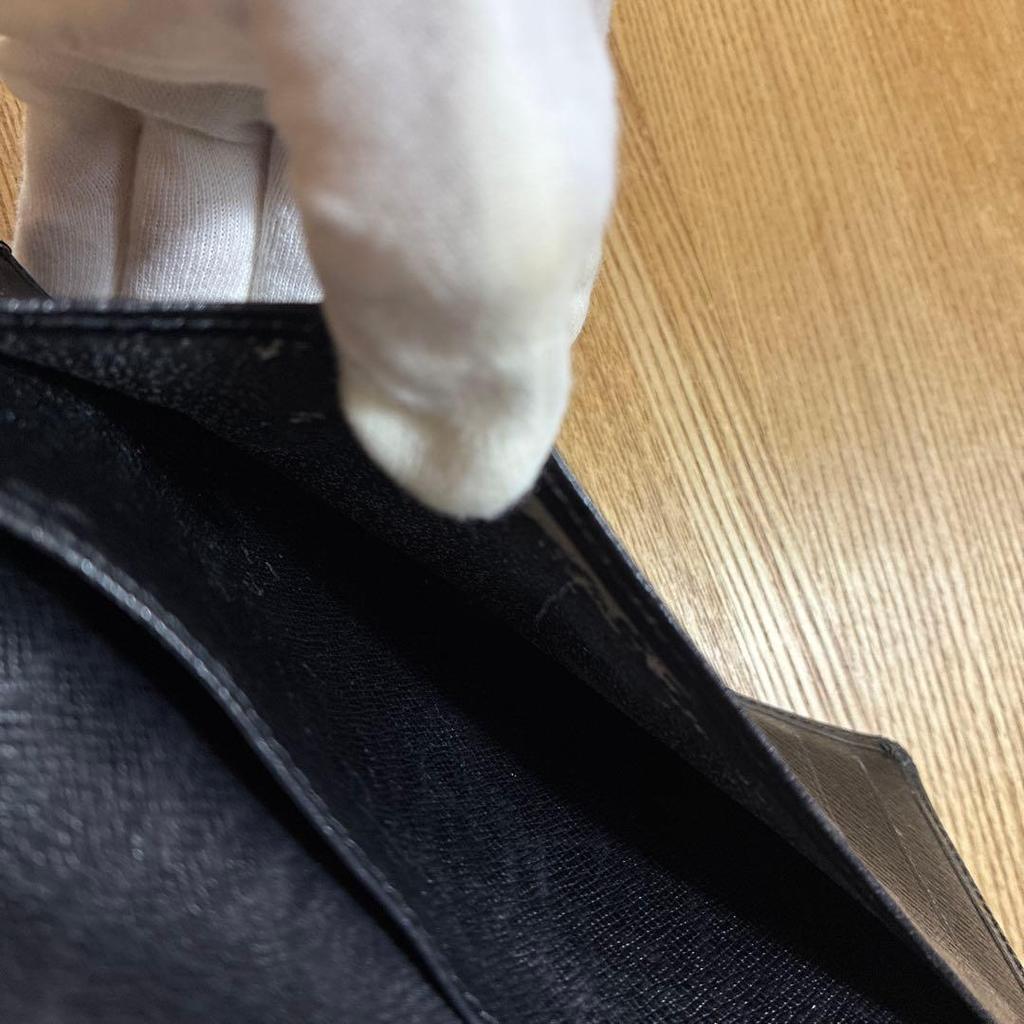 Used Louis Vuitton Epi Leather Long Wallet Black