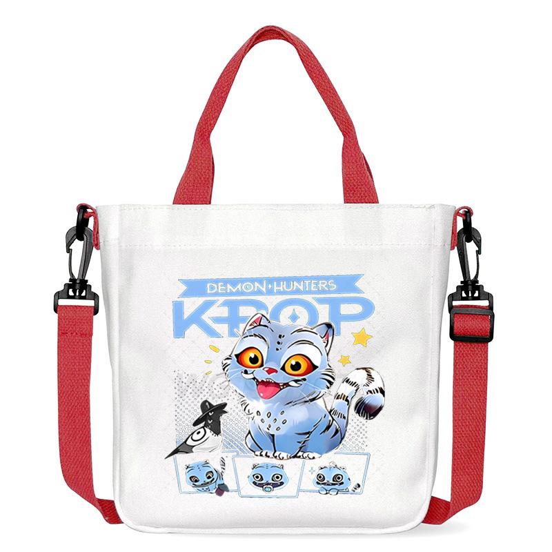 Anime Cartoon Print Office Worker Commuter Portable Messenger Bag Student Large Capacity Casual Handbag