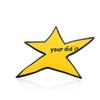 Goofy Star Brooch - You Did It! Funny Meme Badge