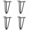 VidaXL Hairpin Legs for Coffee Table 4 Pieces Anthracite 20 Cm Solid Steel 4012434