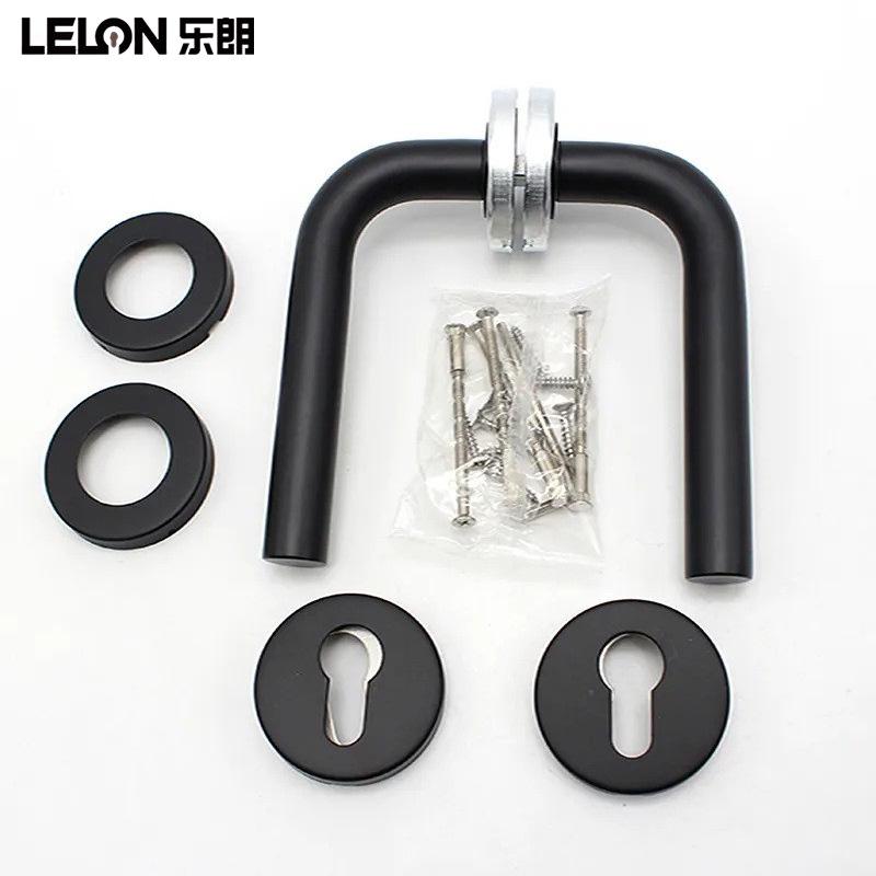 Stainless Steel 304 Door Handle Euro Standard Fireproof Lock Lever for Bedroom/Bathroom.