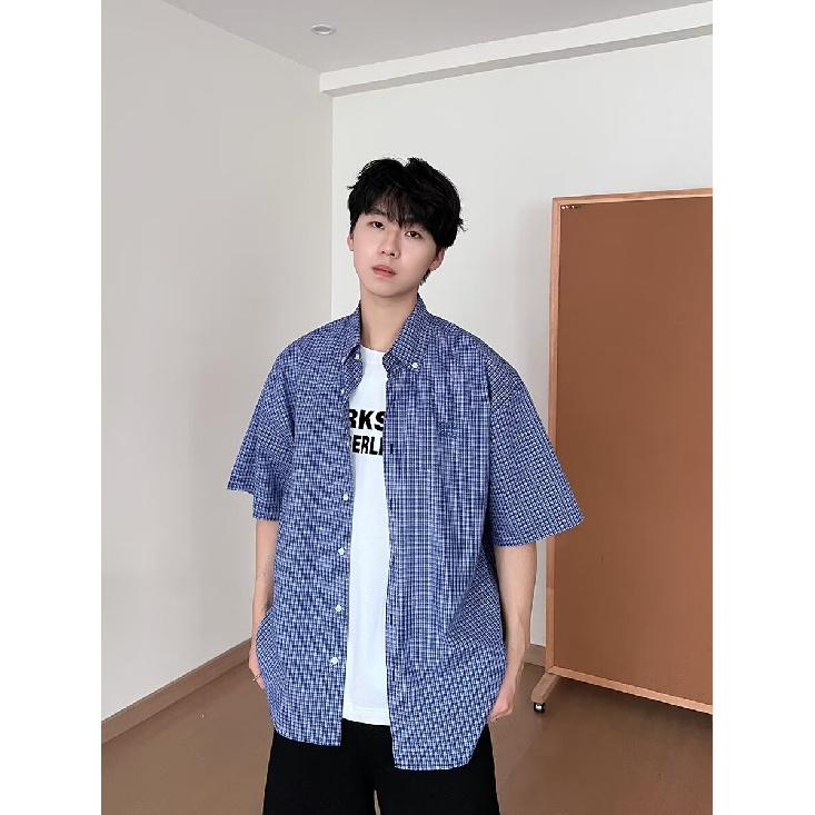 2024 Letter Long Sleeved Shirt Japanese Hong Kong Style Ins Loose Shirt Men'S Summer Trend Versatile Casual Jacket