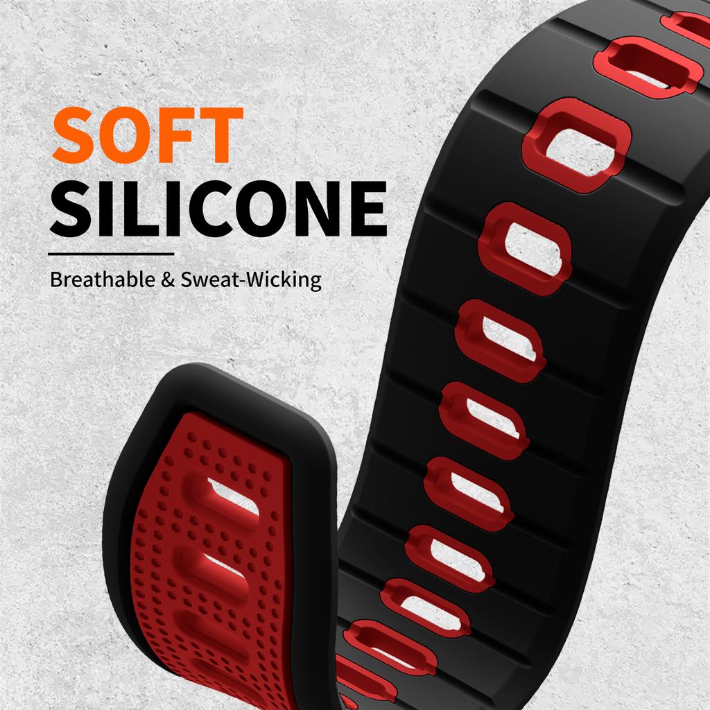 Two-Tone band for Samsung Galaxy Watch 8 strap 40mm 44mm 46mm sport silicone Breathable Bracelet correa Galaxy Watch 8 classic