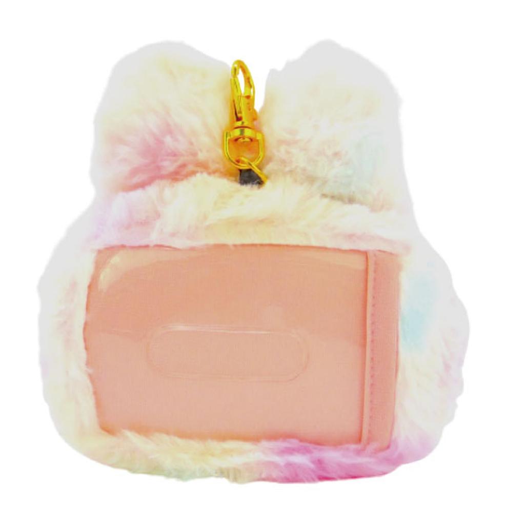 Nakajima Corporation Hello Kitty Gradient Bunny Face Pass Case Rainbow 193469-24