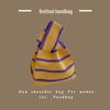 Trendy Women's Knitted Wool Bucket Handbag - Casual Tote & Lunch Box Bag