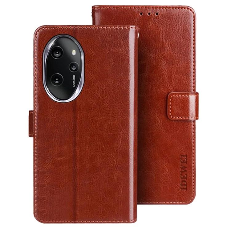 

For Honor 100 Pro 5G Flip Leather Case Crazy Horse Pattern Wallet Phone Cover
