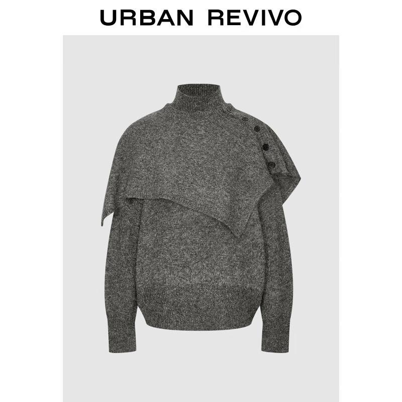 

UR 2025 Women s Shawl Collar Knit Sweater L