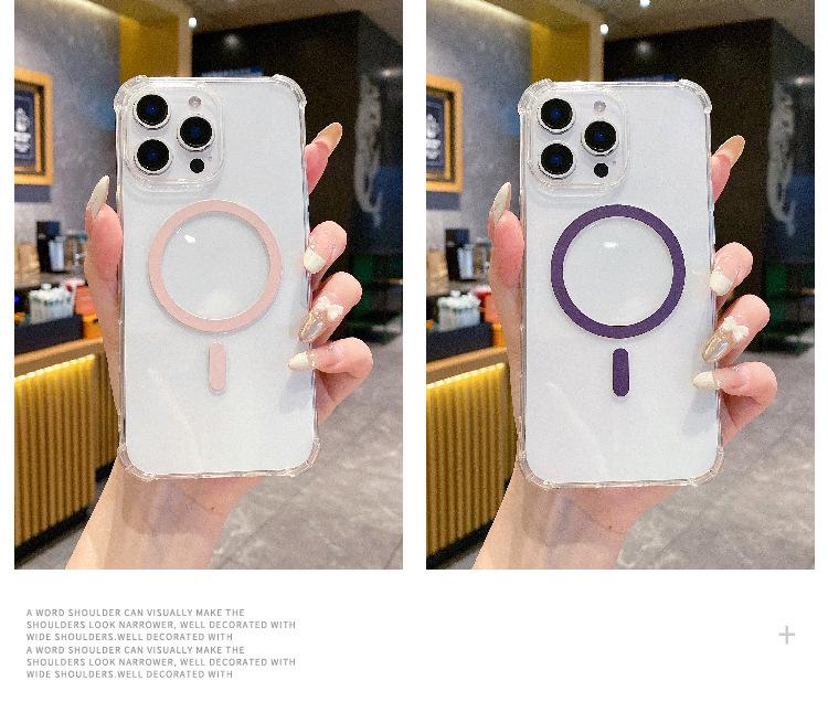 Non-Yellowing Magnetic Rotating Stand for iPhone 17 Air/16 Pro Max/15/14 Case