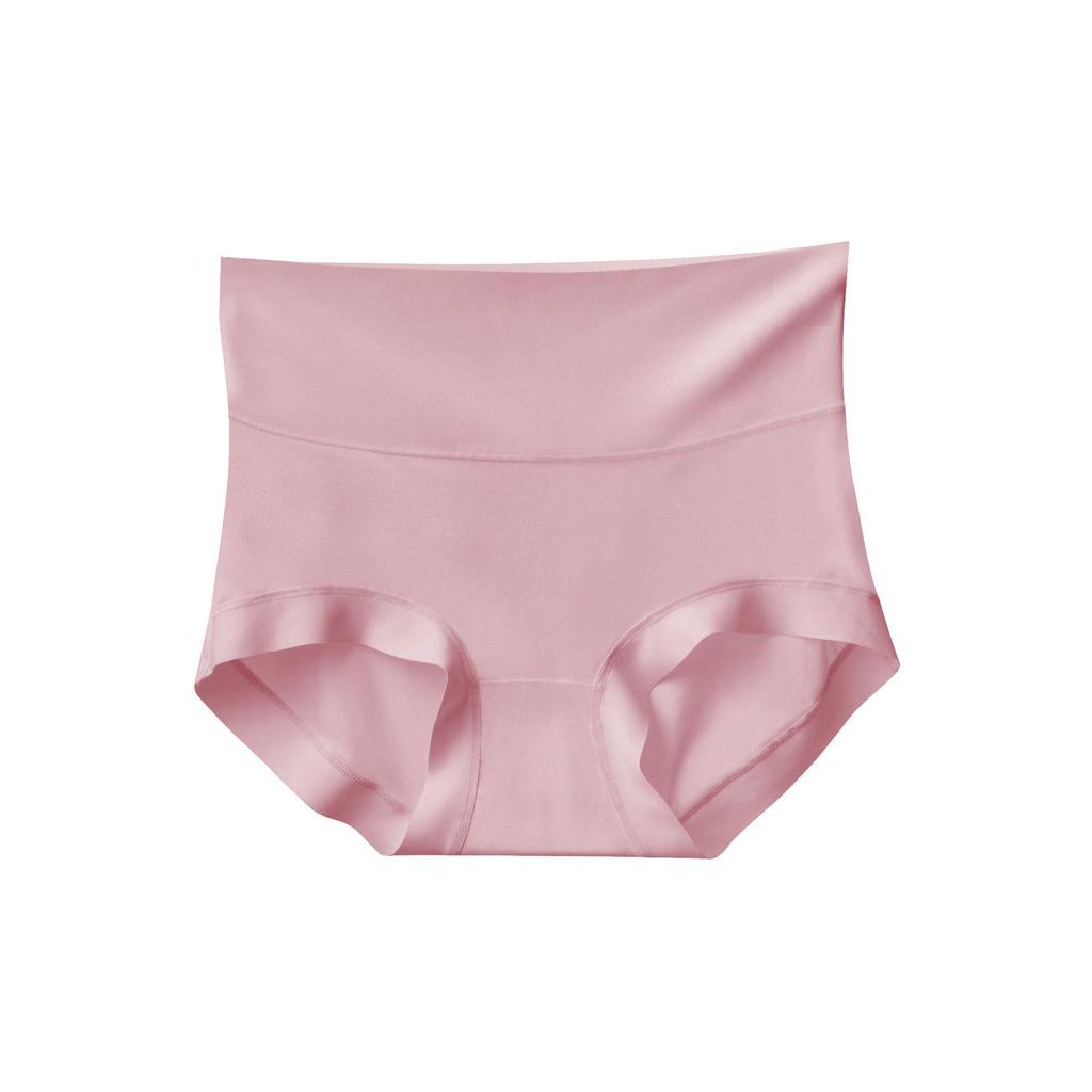 Cool & Breathable High-Waisted Women's Seamless Ice Silk Panties - Hip-Lifting, Tummy-Flattening