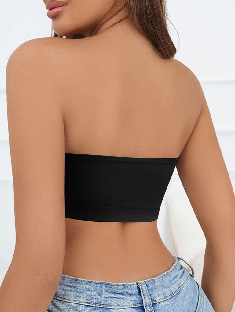 Plus Size Wireless Seamless Push-Up Bandeau for Women In Ice Silk