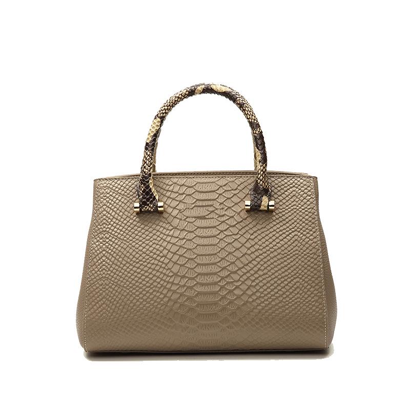 

2025 High-End Ladies Handbag: Genuine Cowhide Leather with Crocodile Pattern, Stylish Cross-Border Design