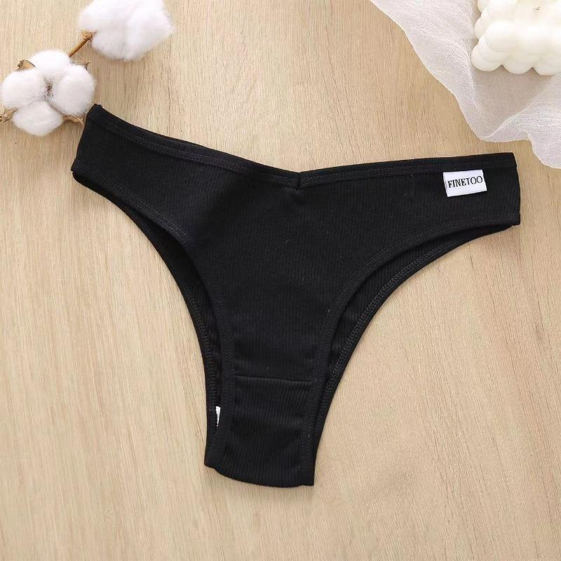 1Pc/Set Women Cotton Brazilian Panties M-XL Comfortable Thongs Underwear Women Bikini Underpants Sexy Low-rise Girl's T-back Panties