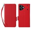 Wallet Case for Note 80 4G - Leather/PU, Red, With Lanyard